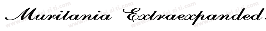 Muritania ExtraexpandedBold字体转换